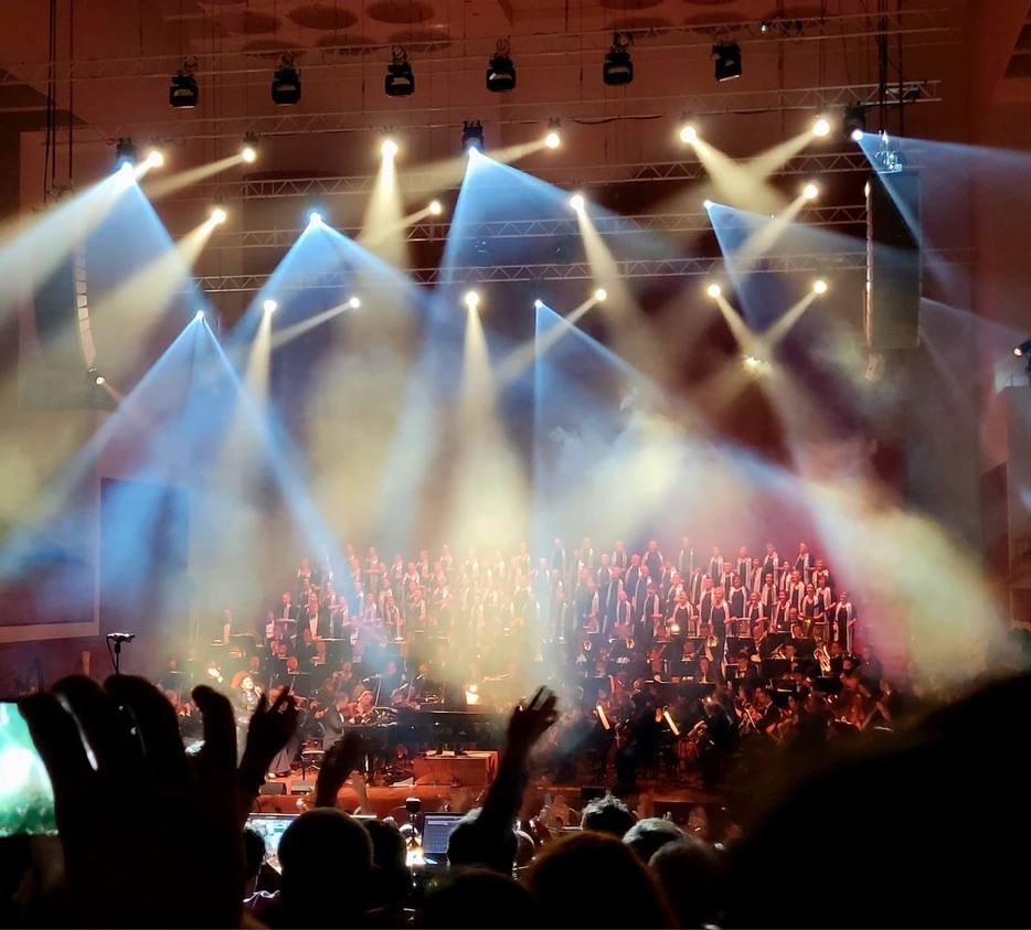 Lichtstimmung in einer Konzert- und Produktionsumgebung